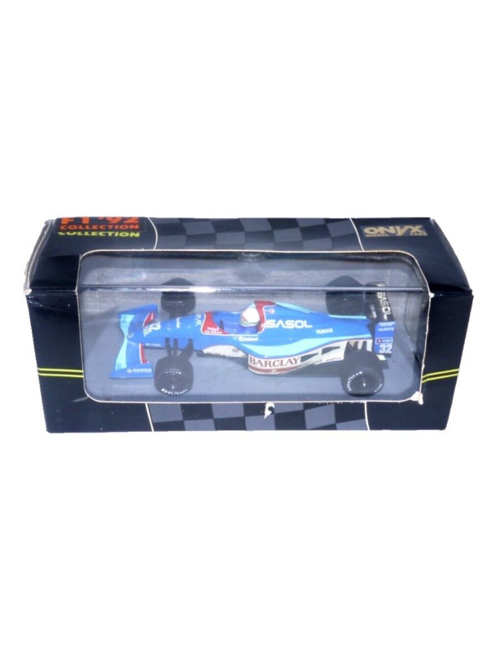 ONYX diecast 4" F1 race car #133 Jordan Sasol, Stefano Modena New 1992 Box Dmg